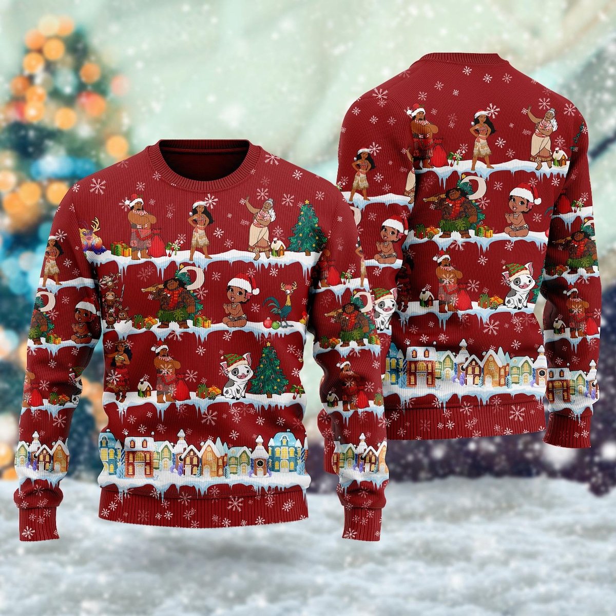 Moana 2 Ugly Christmas Sweater Moana Princess Group Family Sweater.jpg