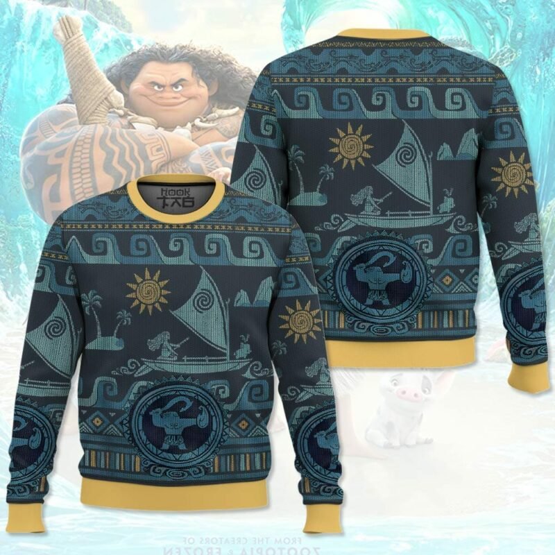 Moana Princess Ugly Christmas Sweater Moana Princess Vintage Sweater.jpg