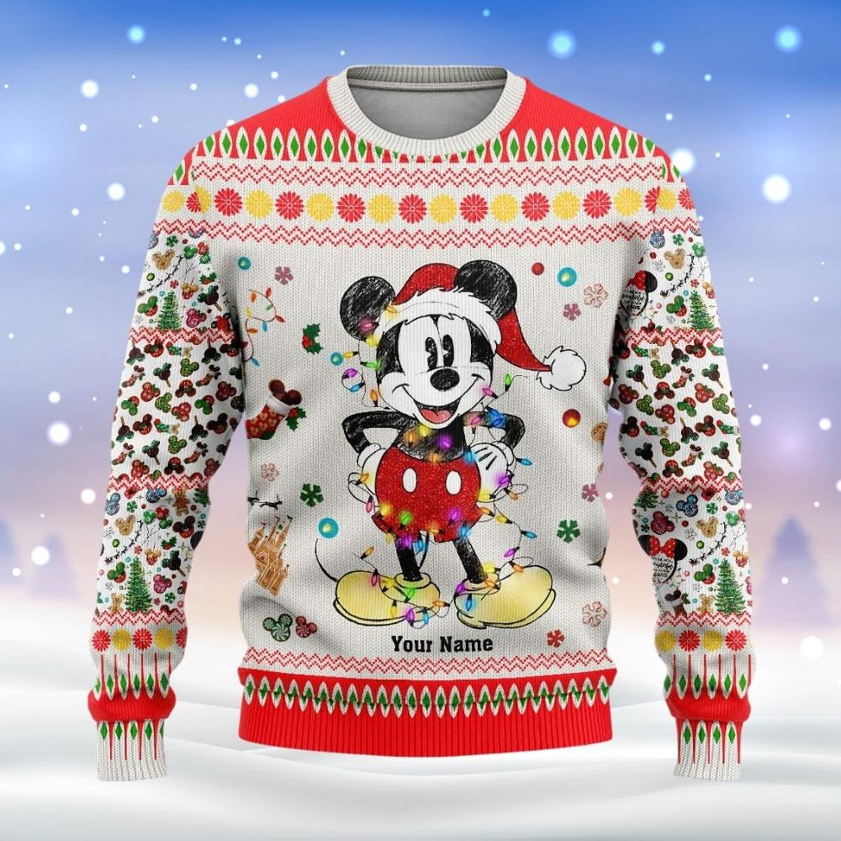 Personalized Mickey Ugly Christmas Sweater Disney Mickey Mouse Xmas Sweater.jpg