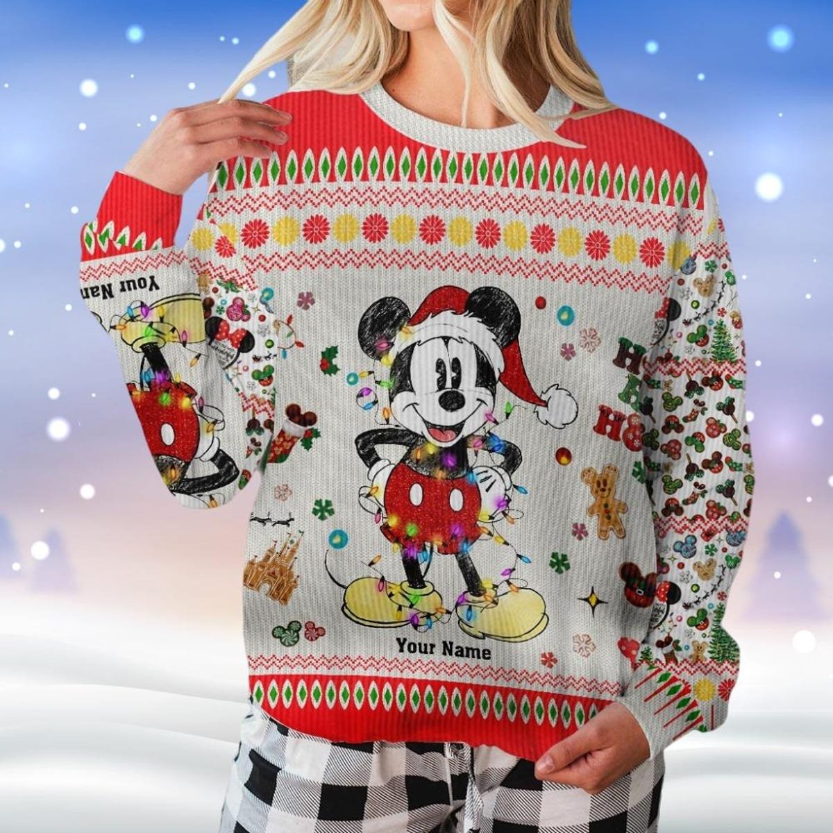 Personalized Mickey Ugly Christmas Sweater Disney Mickey Mouse Xmas Sweater.jpg