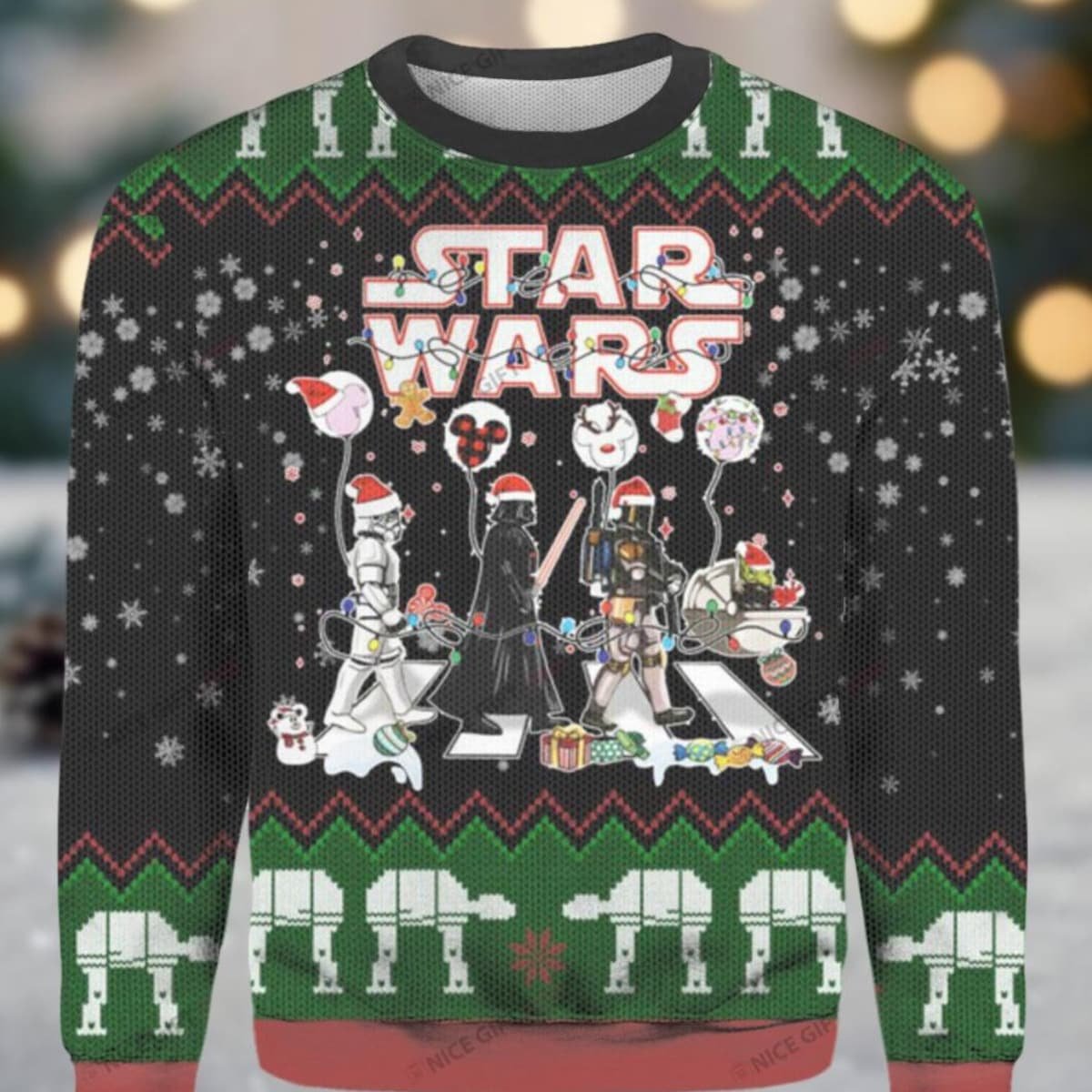 Star Wars Darth Vader Stormtrooper Ugly Christmas Sweater Star Wars Characters Holiday Xmas Sweater 2