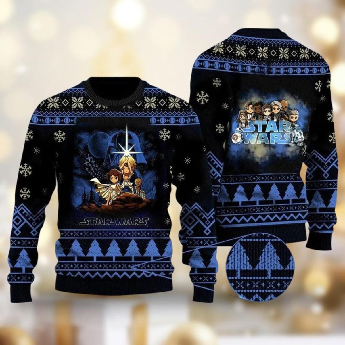 Star Wars Ugly Christmas Sweater Darth Vader, Han Solo, Leia Sweater.jpg