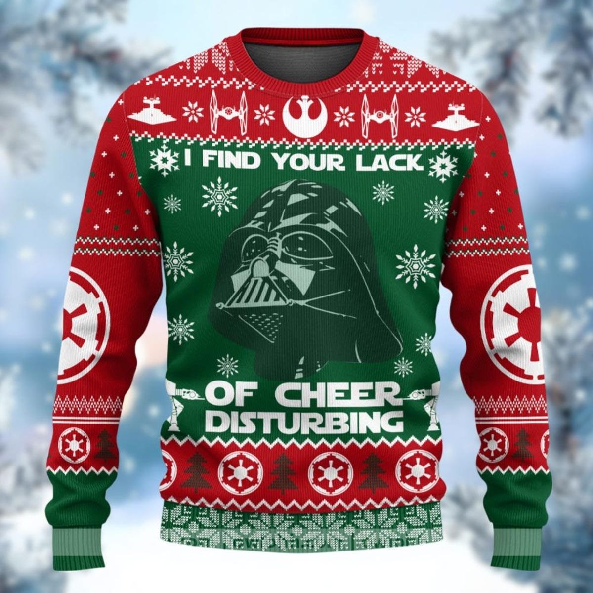 Star Wars Ugly Christmas Sweater Darth Vader I Find Your Lack Funny Holiday Sweater 1