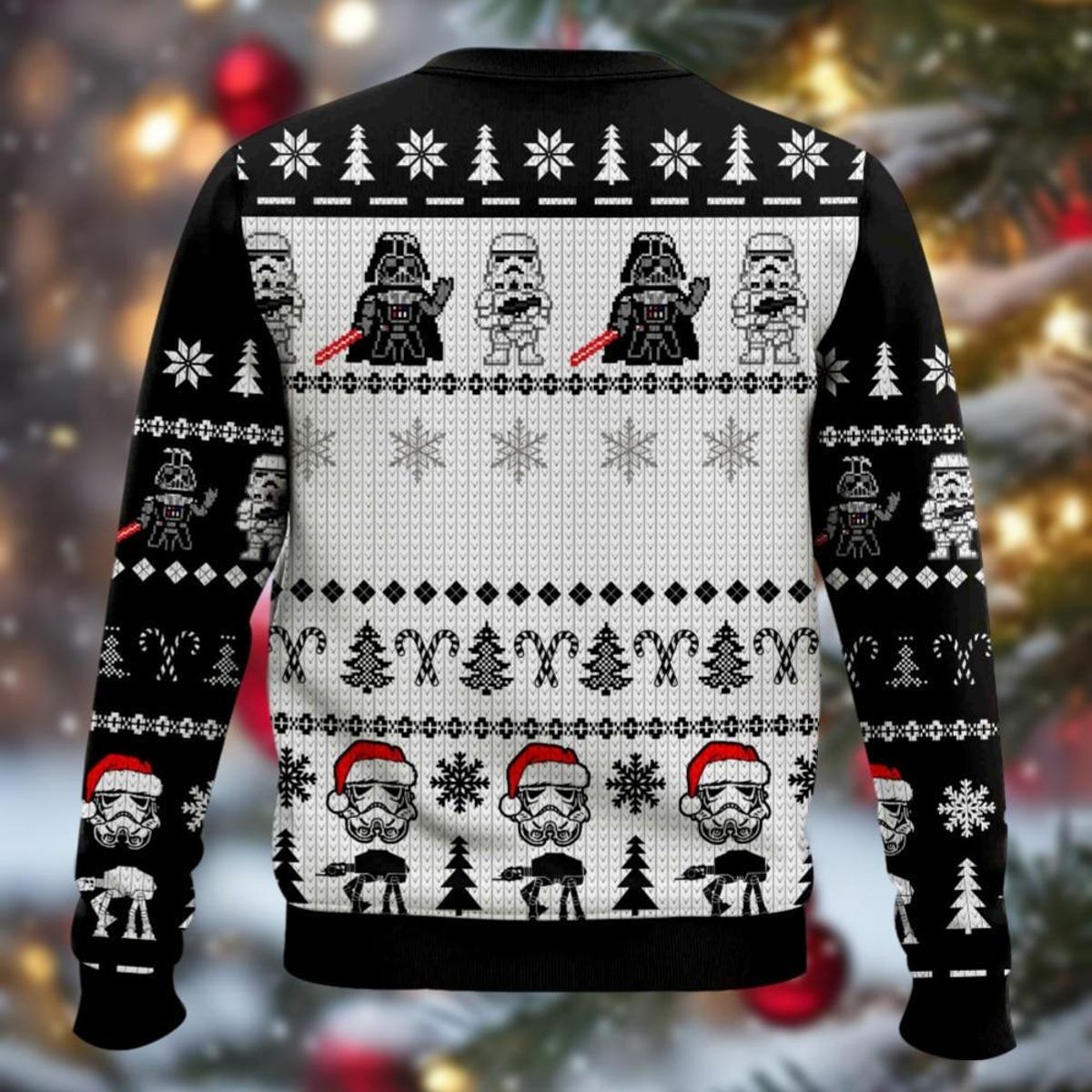 Star Wars Ugly Christmas Sweater Darth Vader Stormtrooper Funny Robot Xmas Sweater 3