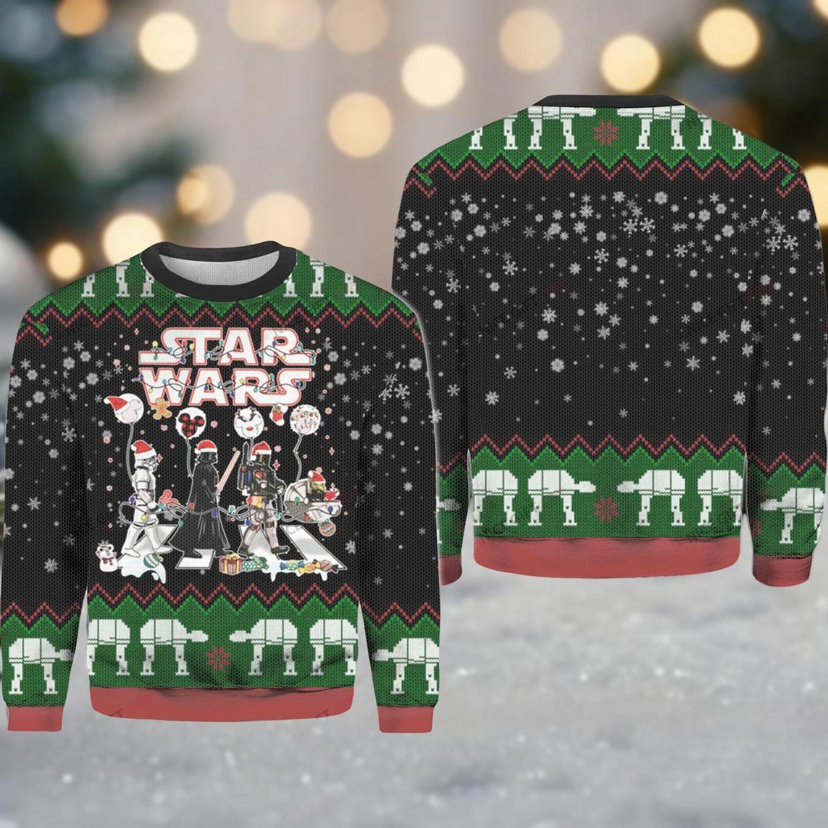 Star Wars Ugly Christmas Sweater Star Wars Characters Holiday Trip Christmas Sweater 1