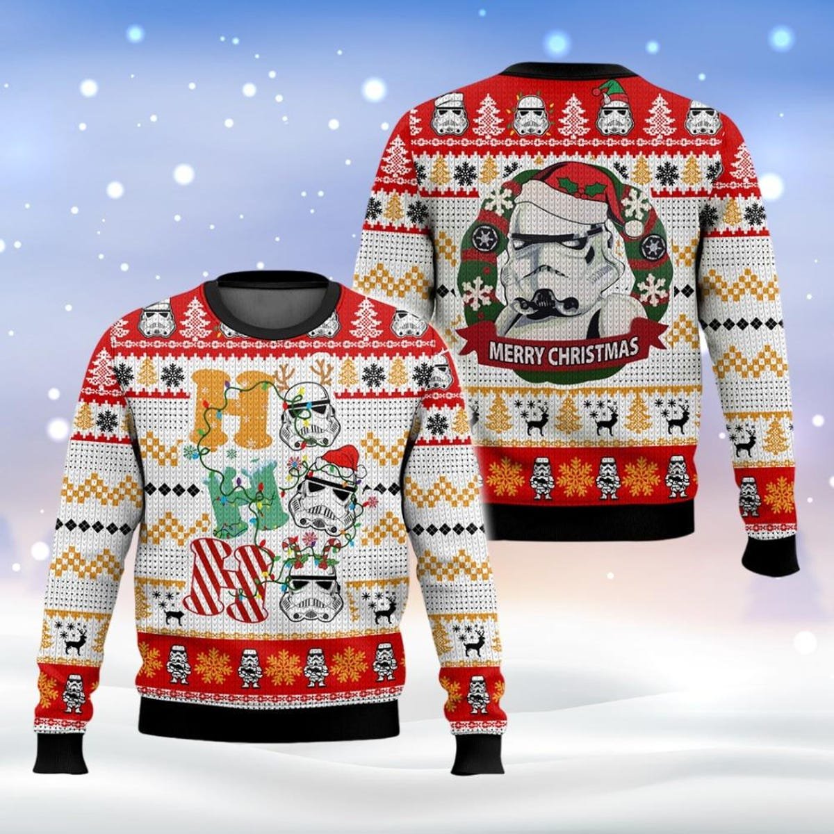 Star Wars Ugly Christmas Sweater Stormtrooper Ho Ho Ho Holiday Sweater.jpg