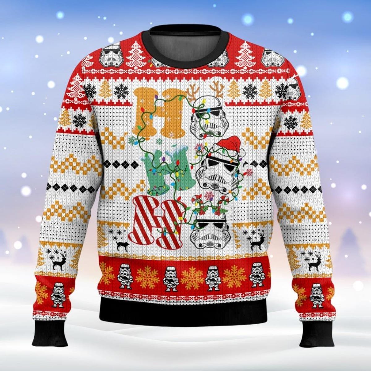 Star Wars Ugly Christmas Sweater Stormtrooper Ho Ho Ho Holiday Sweater.jpg