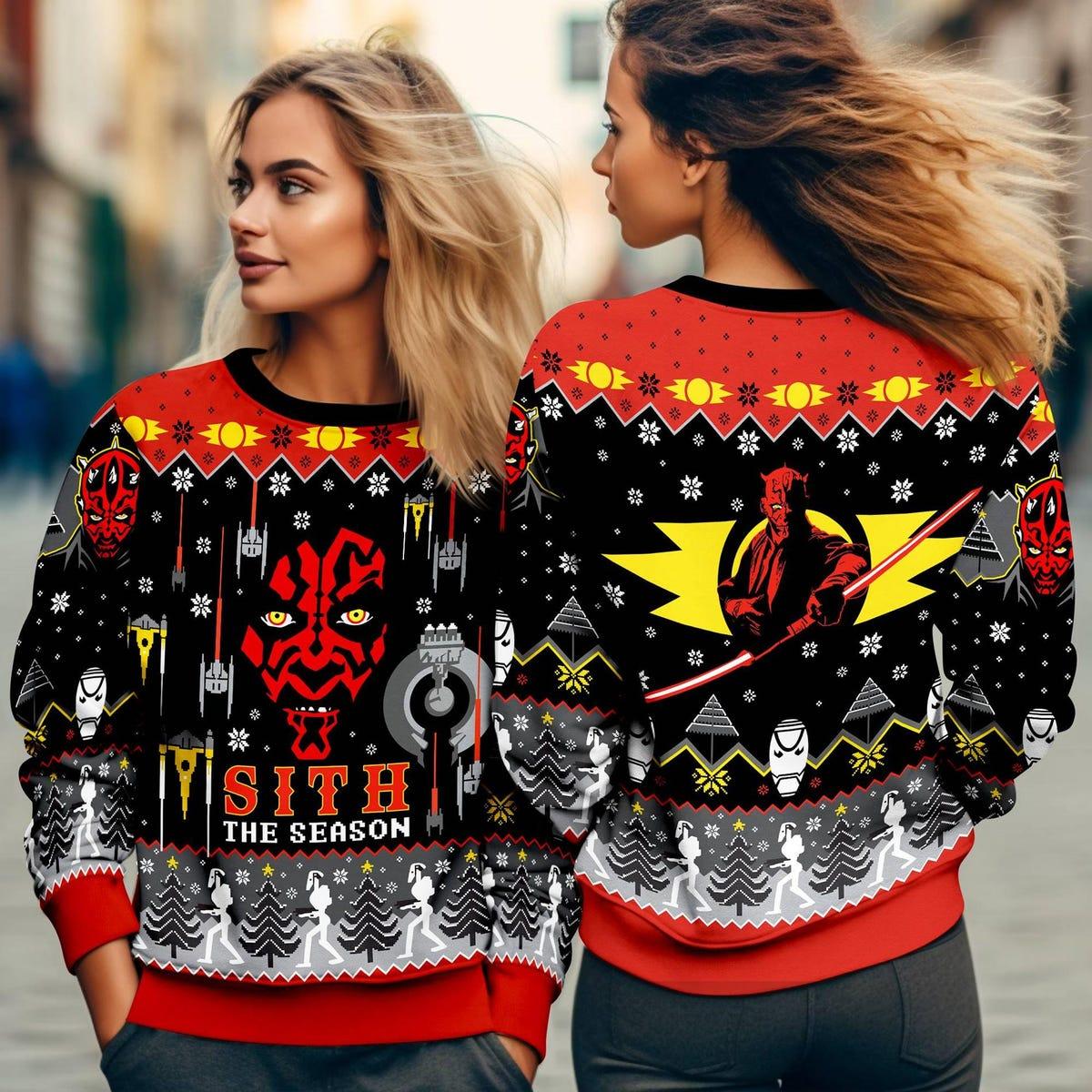 Starwars Sith The Season Ugly Christmas Sweater Darth Maul Xmas Sweater 3.jpg