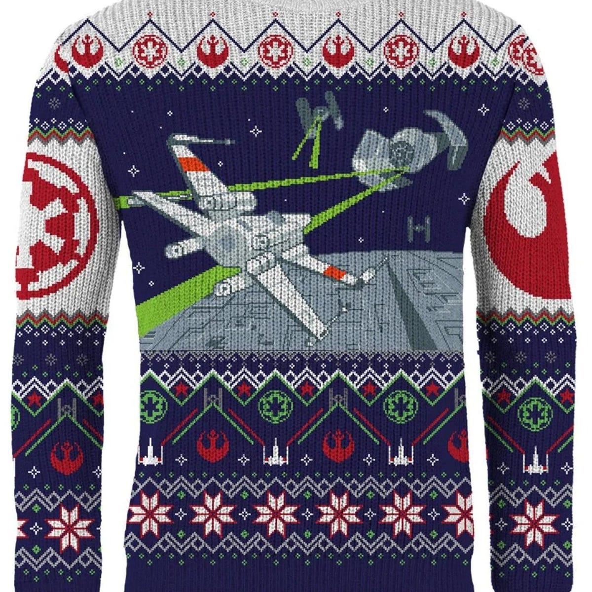 Starwars X wing Tie Fighter Ugly Christmas Sweater Obiwan Kenobi Christmas Sweater 2