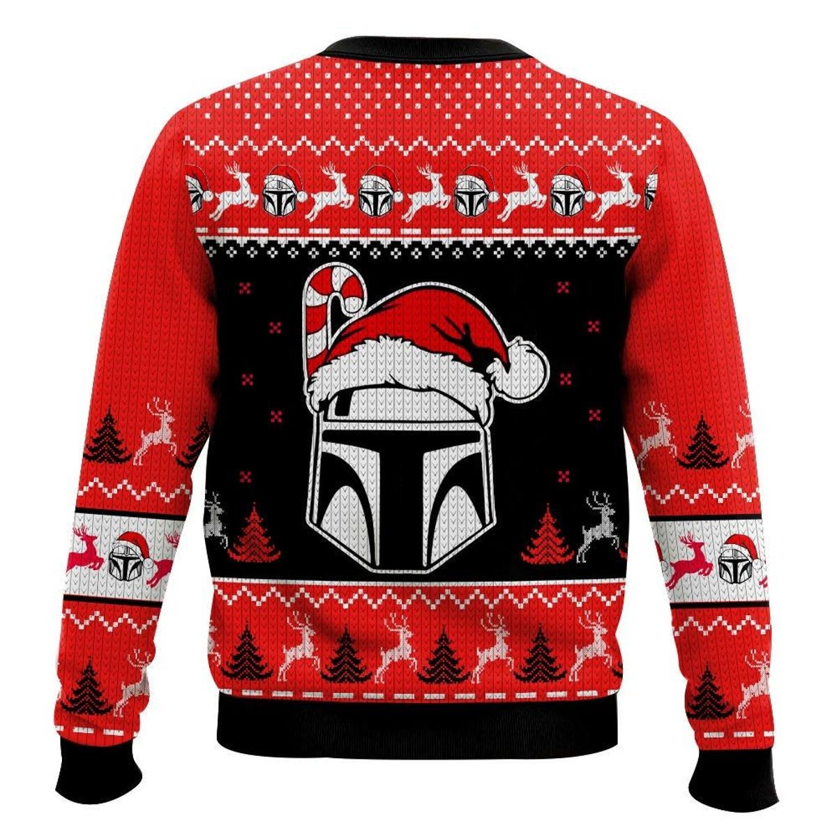 The Mandalorian Baby Yoda Ugly Christmas Sweater Santalorian And Baby Yoda Xmas Sweater 2