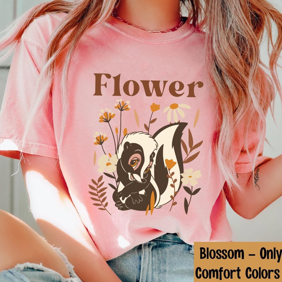 Bambi Thumper Floral Cottagecore T shirt Boho Style Family Trip 2024.jpg