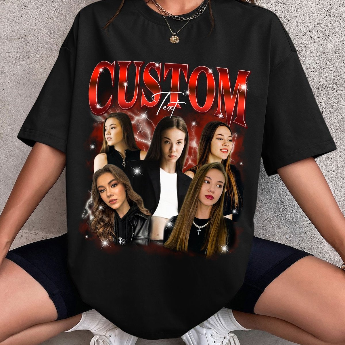 Custom Comfort Colors T-shirt Personalized with Photo and Name