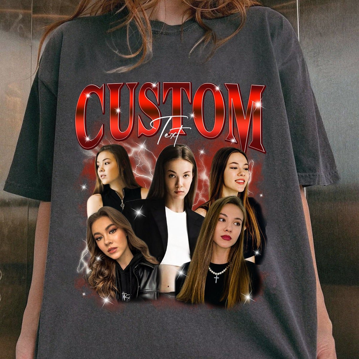 Custom Comfort Colors T-shirt Personalized with Photo and Name