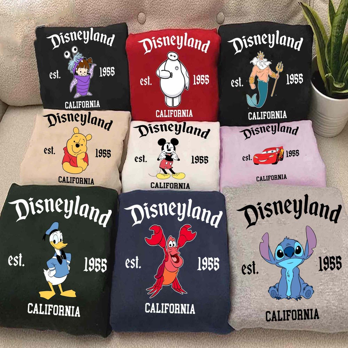 Disney Characters Shirt Personalized Family Group Tee 2024 Disneyland