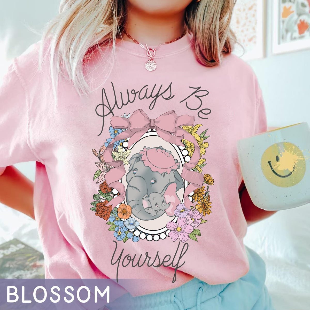 Disney Dumbo and Mrs. Jumbo Floral Shirt Mother's Day Gift