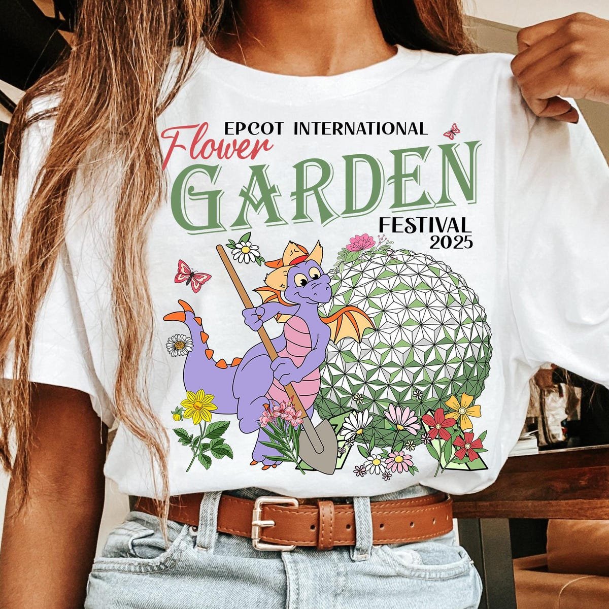 Disney Epcot Flower Garden Festival Shirt Orange Bird Stitch Pooh Tee