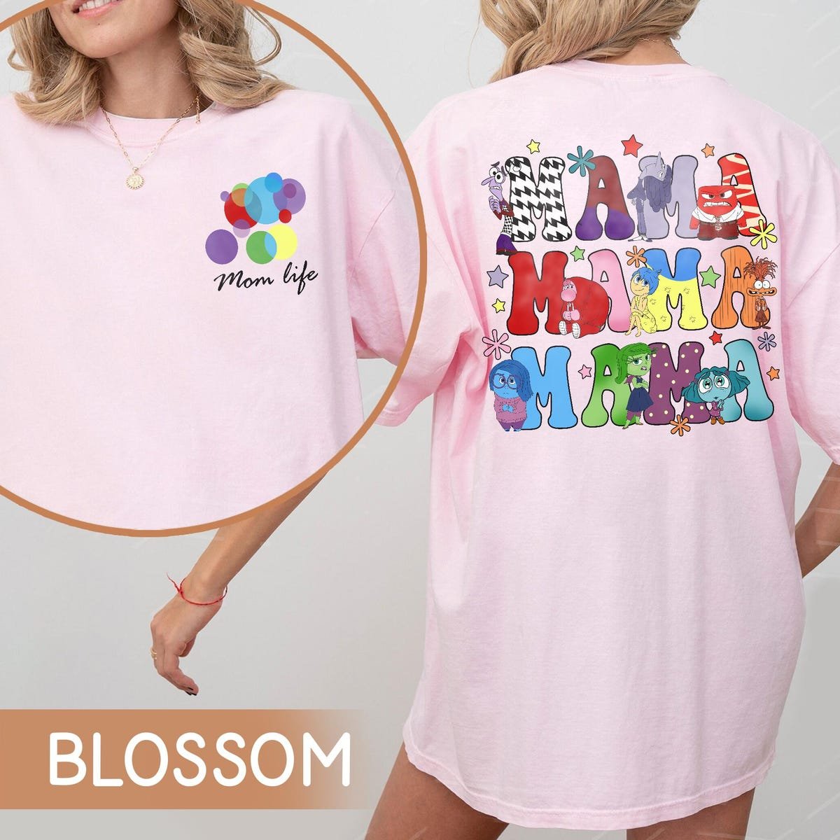 Disney Inside Out 2 Characters Shirt Disney Mom Life Tee 2025