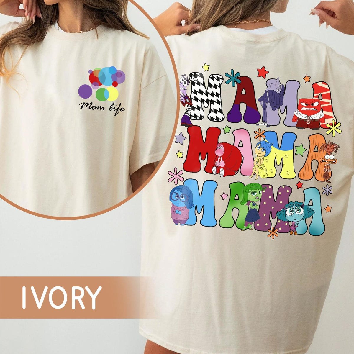 Disney Inside Out 2 Characters Shirt Disney Mom Life Tee 2025
