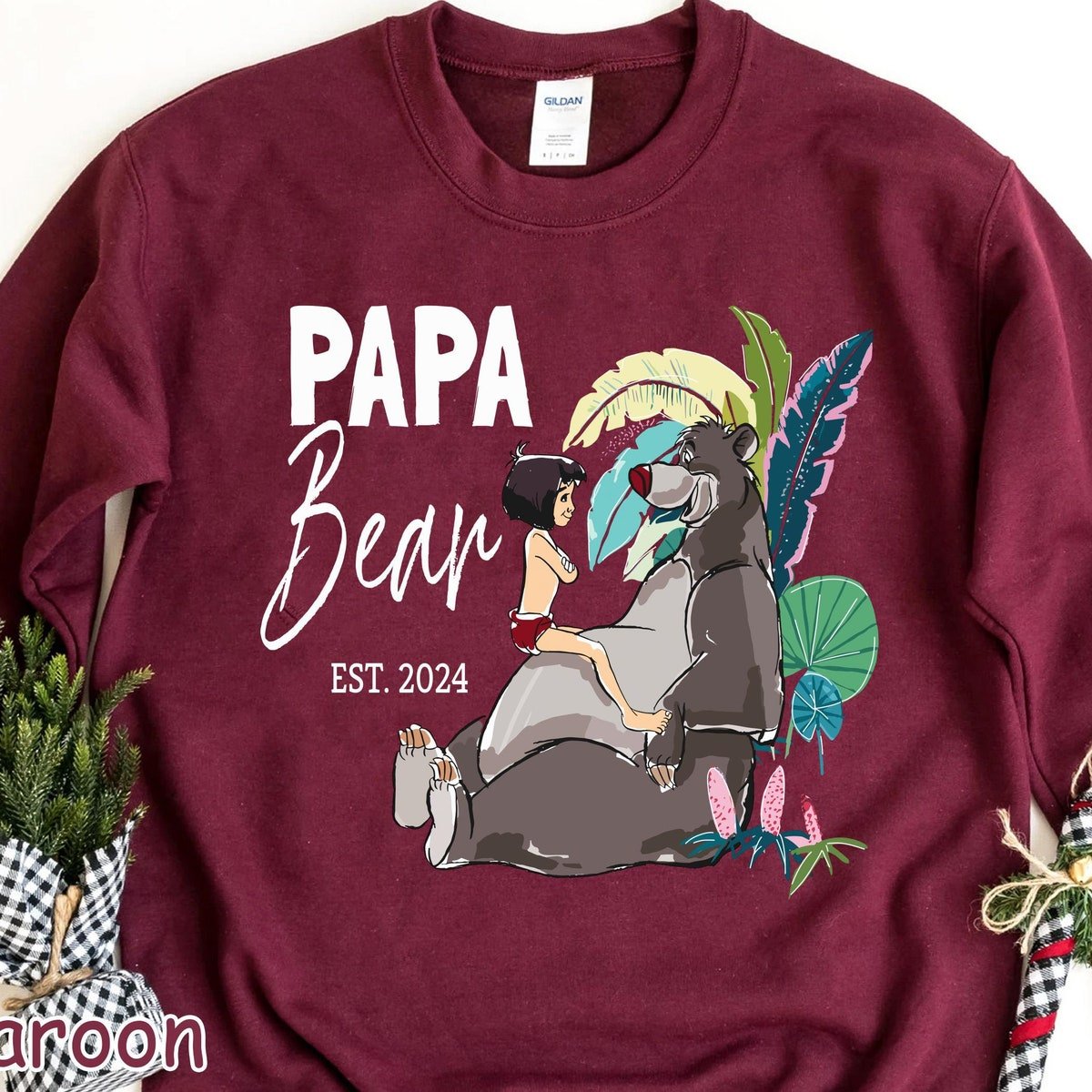 Disney Jungle Book Dad Son Shirt Mowgli Baloo Father's Day Gift 2024