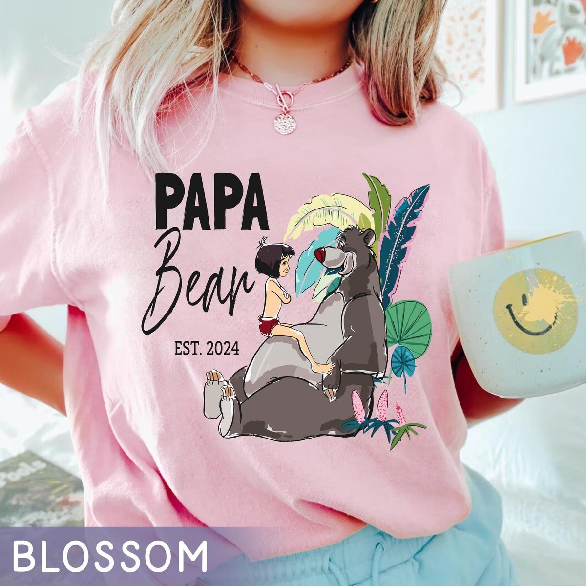 Disney Jungle Book Dad Son Shirt Mowgli Baloo Father's Day Gift 2024