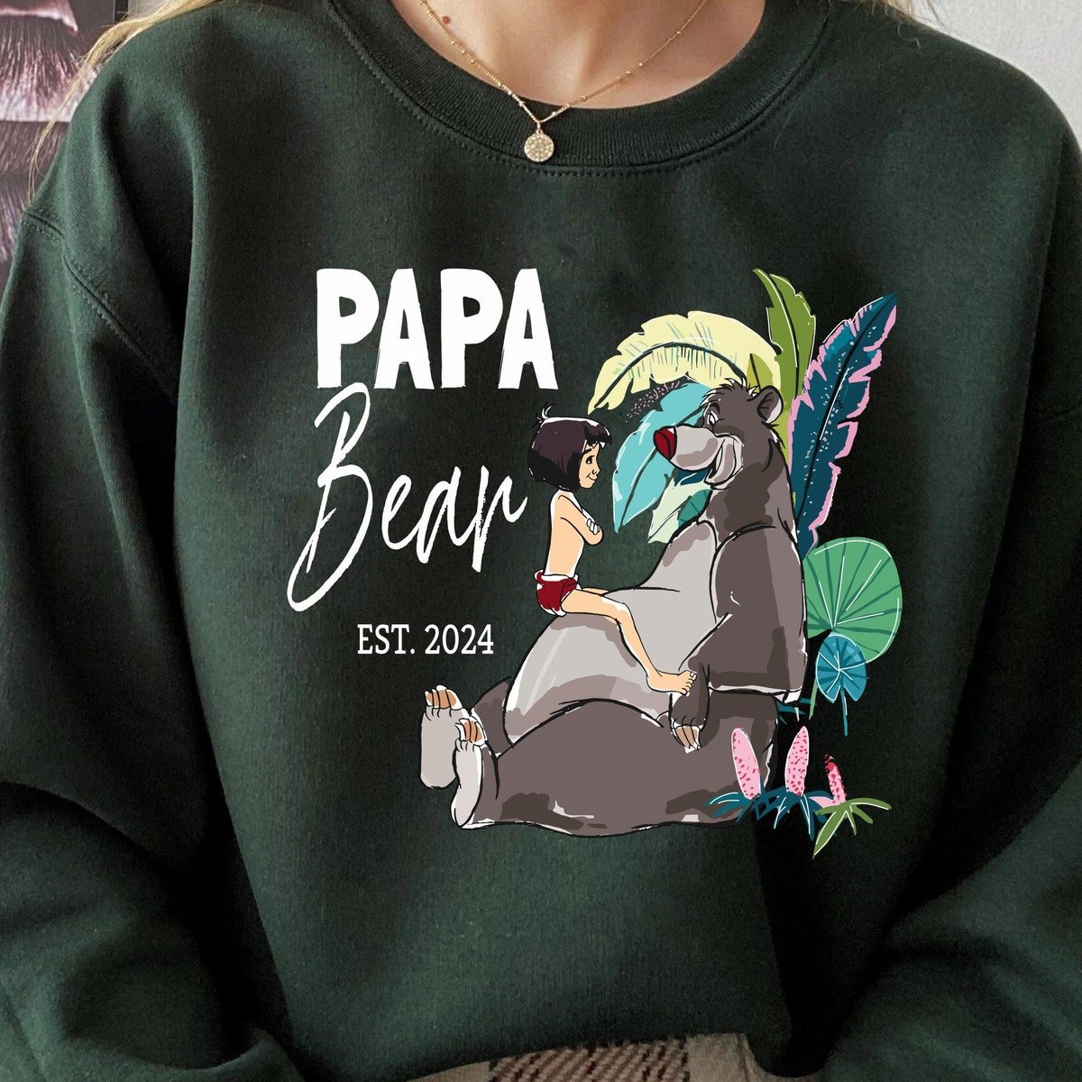 Disney Jungle Book Dad Son Shirt Mowgli Baloo Father's Day Gift 2024