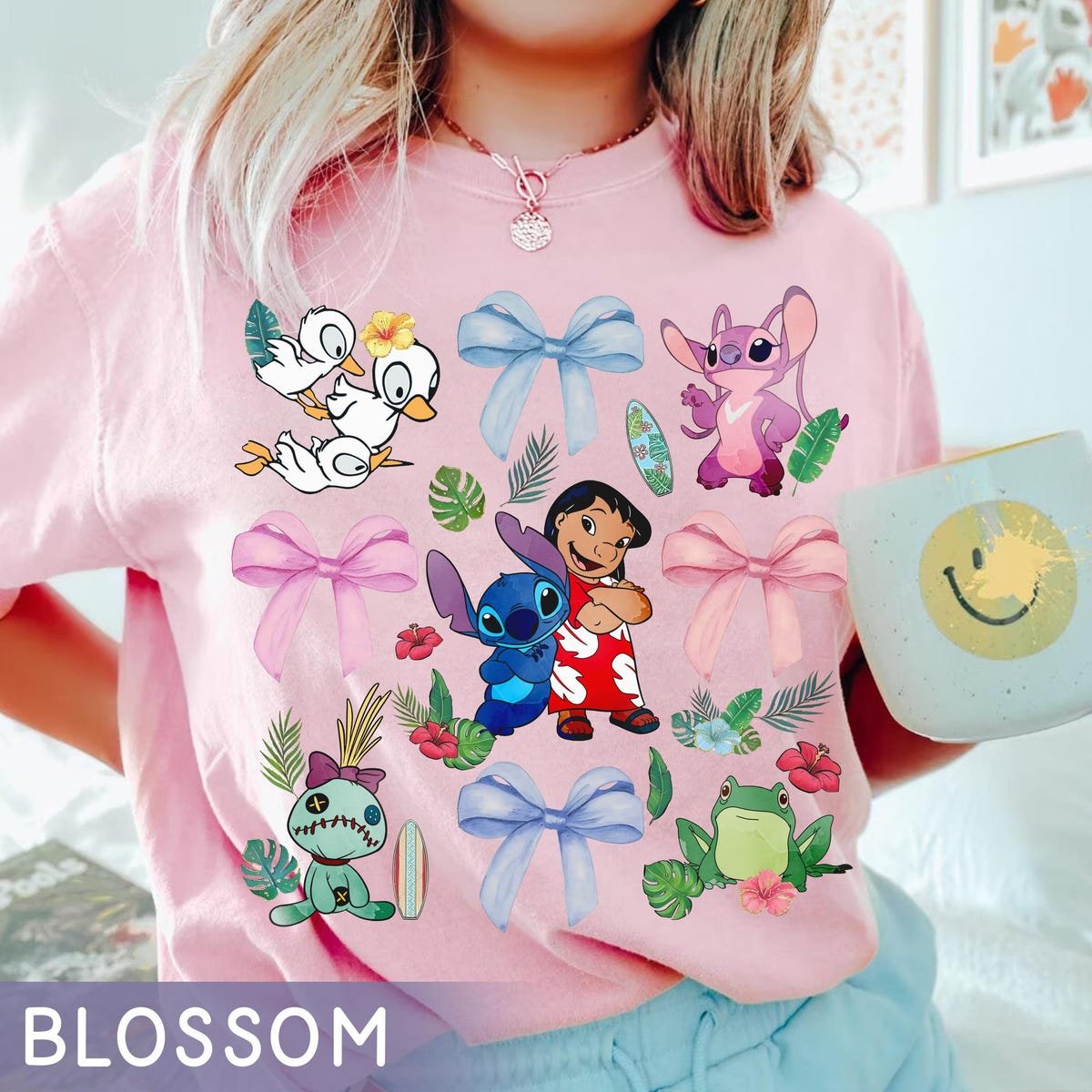 Disney Lilo and Stitch Shirt Watercolor Design for Family Trip 2025