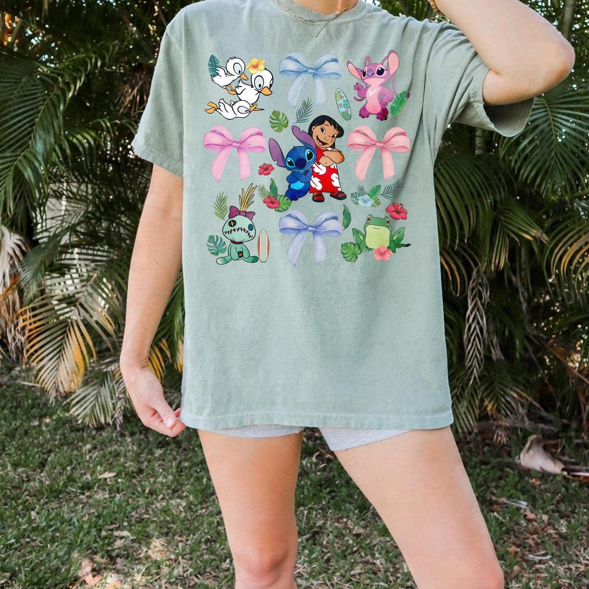 Disney Lilo and Stitch Shirt Watercolor Design for Family Trip 2025