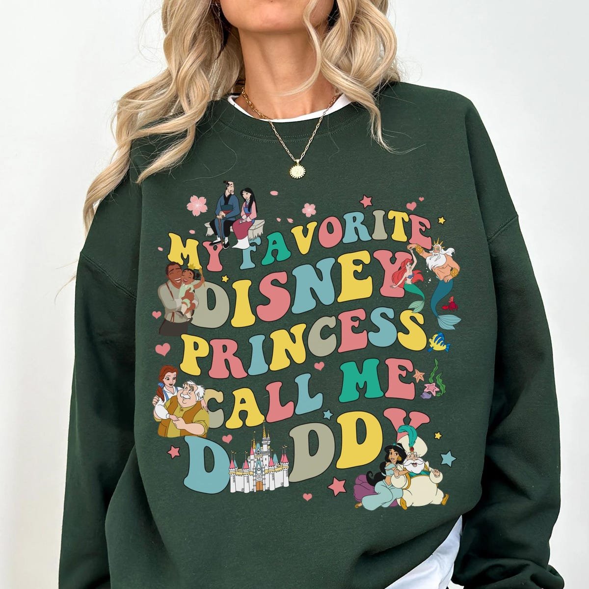 Disney Princess Daddy Shirt Father's Day Gift for Dad Family Trip