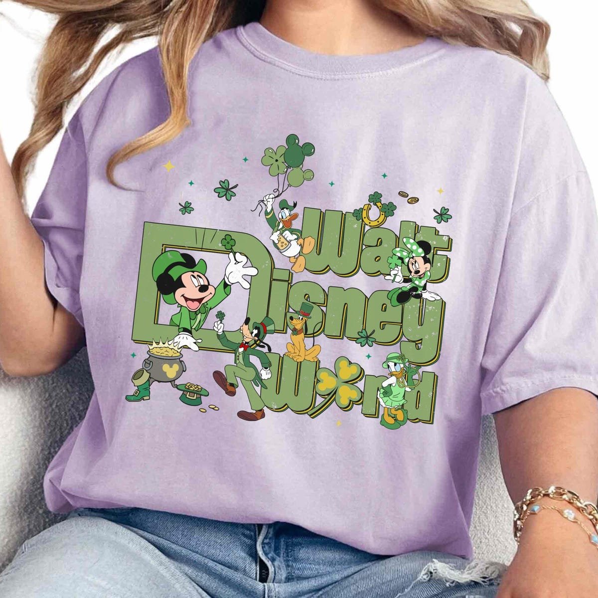 Disney St Patricks Day Mickey Shirt Family Matching Trip Tee