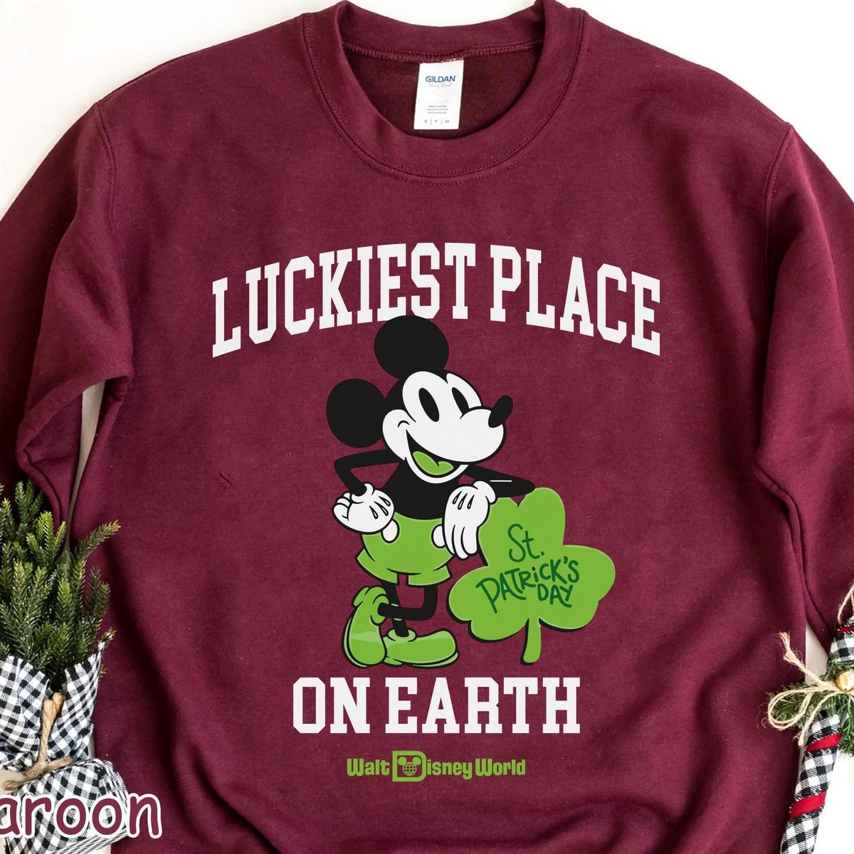 Disney St Patricks Day Shirt Mickey Mouse Shamrock Tee