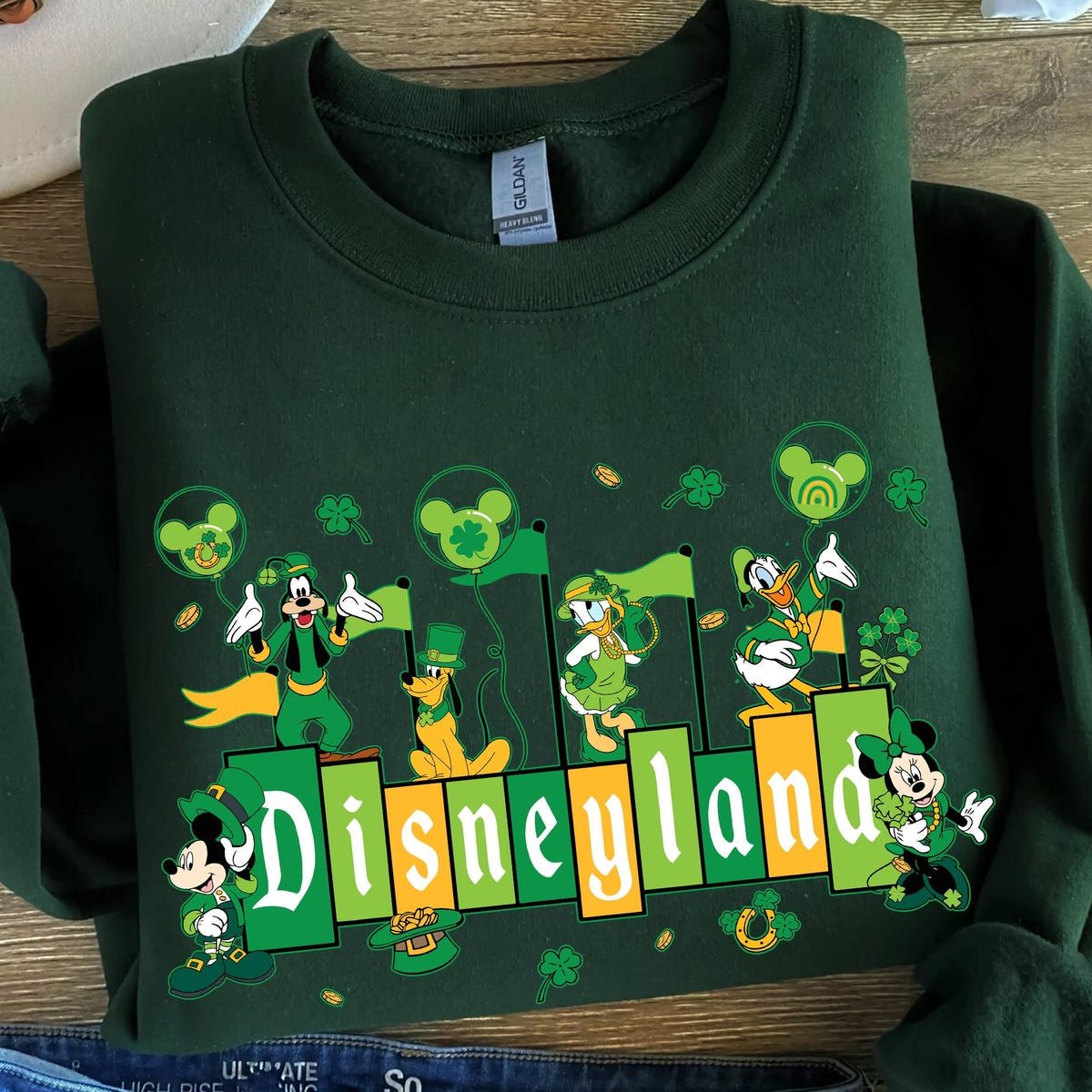 Disneyland 1955 Sign Mickey and Friends Shirt Disney Irish Family Trip