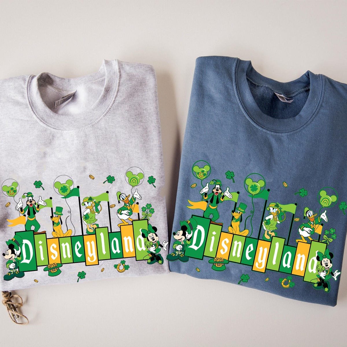Disneyland 1955 Sign Mickey and Friends Shirt Disney Irish Family Trip
