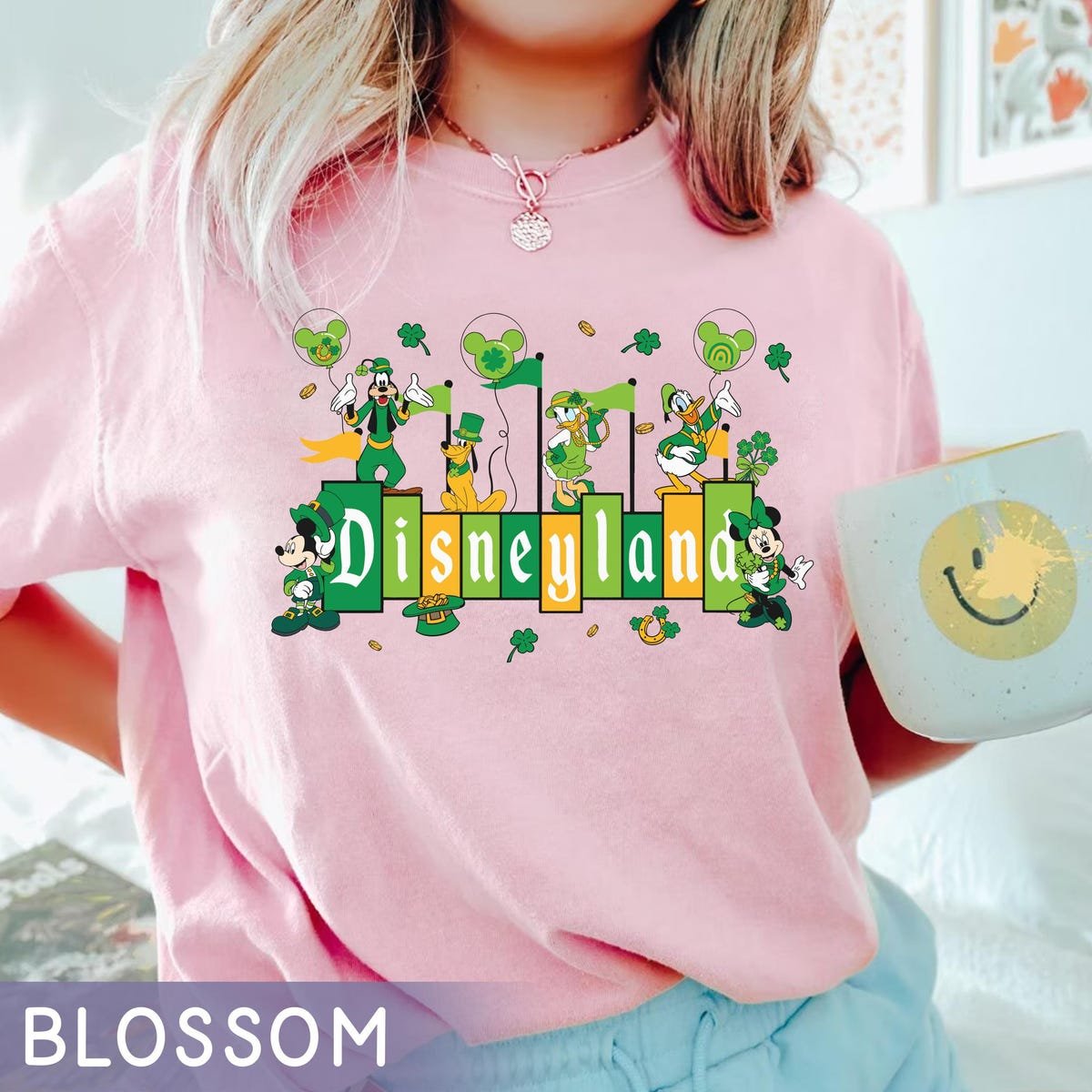 Disneyland 1955 Sign Mickey and Friends Shirt Disney Irish Family Trip