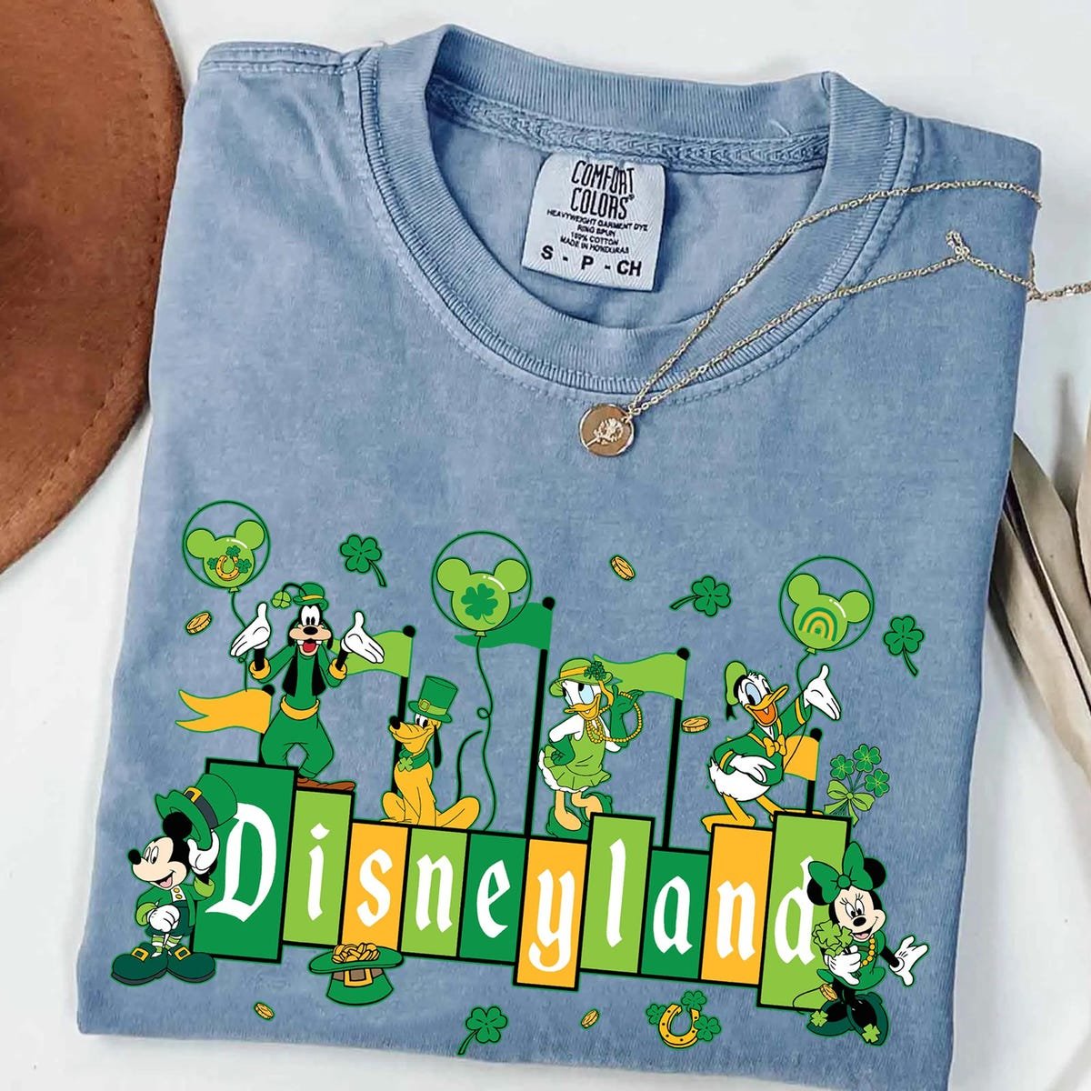 Disneyland 1955 Sign Mickey and Friends Shirt Disney Irish Family Trip