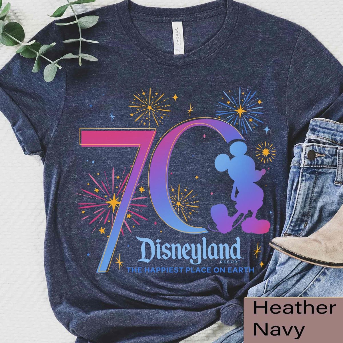 Disneyland 70th Anniversary Shirt Mickey Mouse Family Trip Matching