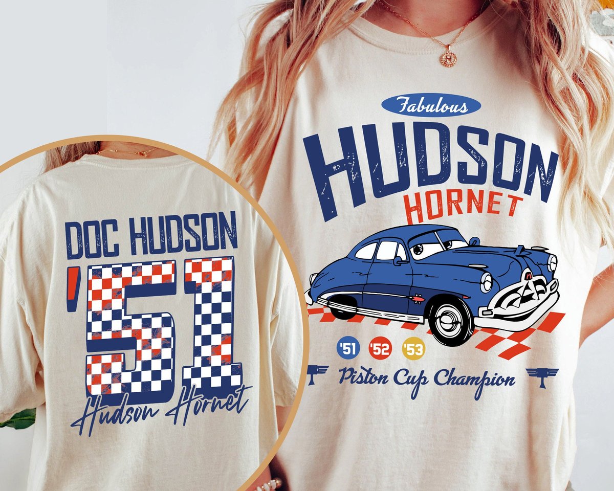 Doc Hudson Shirt Retro Cars 2024 World Trip Comfort Colors T-shirt