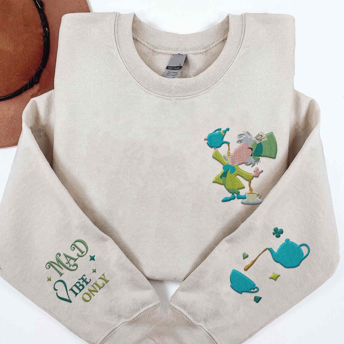 Embroidered Mad Hatter Sweatshirt Alice In Wonderland Disney Apparel