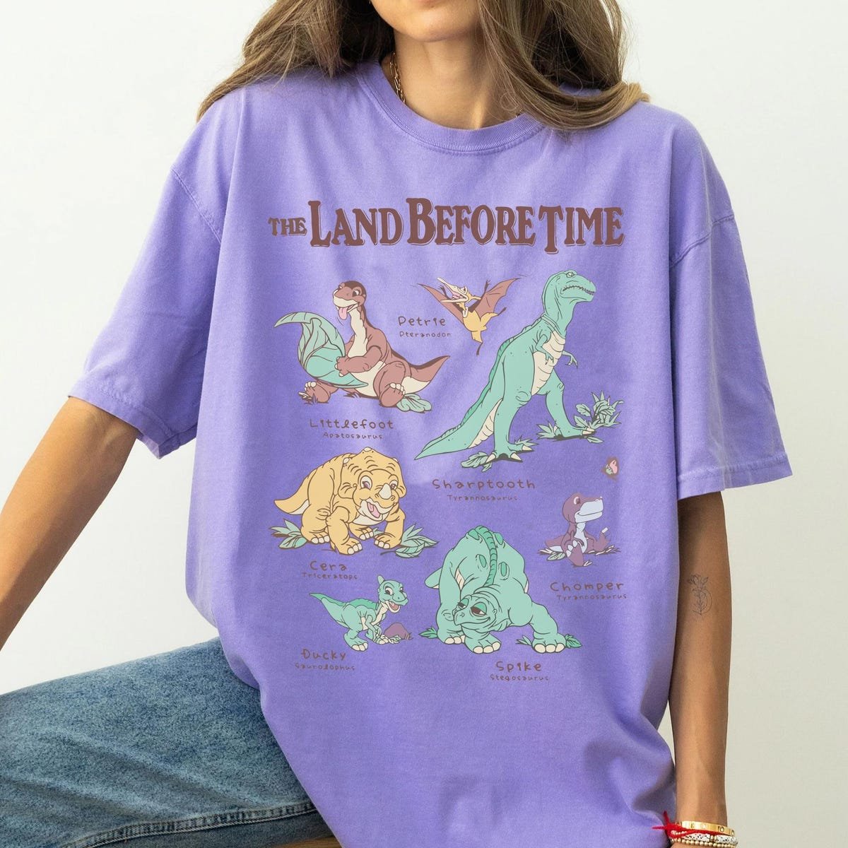 Land Before Time Characters Shirt Dinosaur Gift Disney Trip