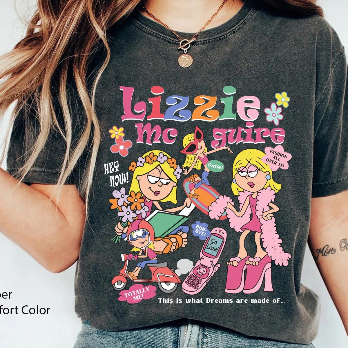 Lizzie McGuire Vintage Disney T-Shirt Comfort Colors Dream Tee
