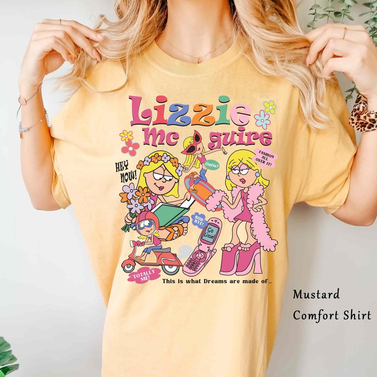 Lizzie McGuire Vintage Disney T-Shirt Comfort Colors Dream Tee