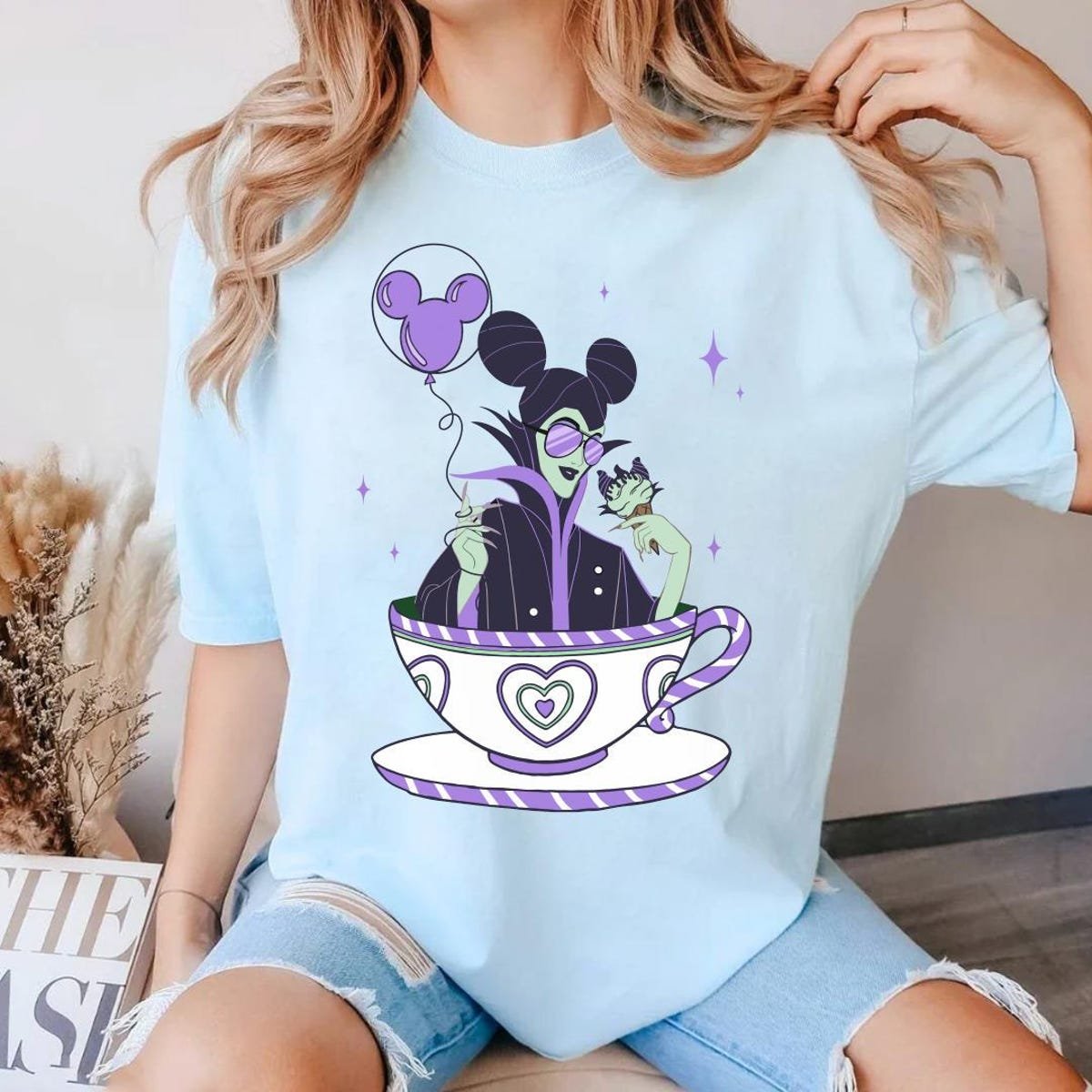 Maleficent Mickey Ears Shirt Disney Villain Vacation Tee