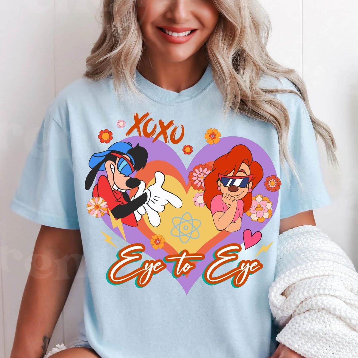 Retro Max Goof Roxanne Disney Couple Tee Disneyland Trip