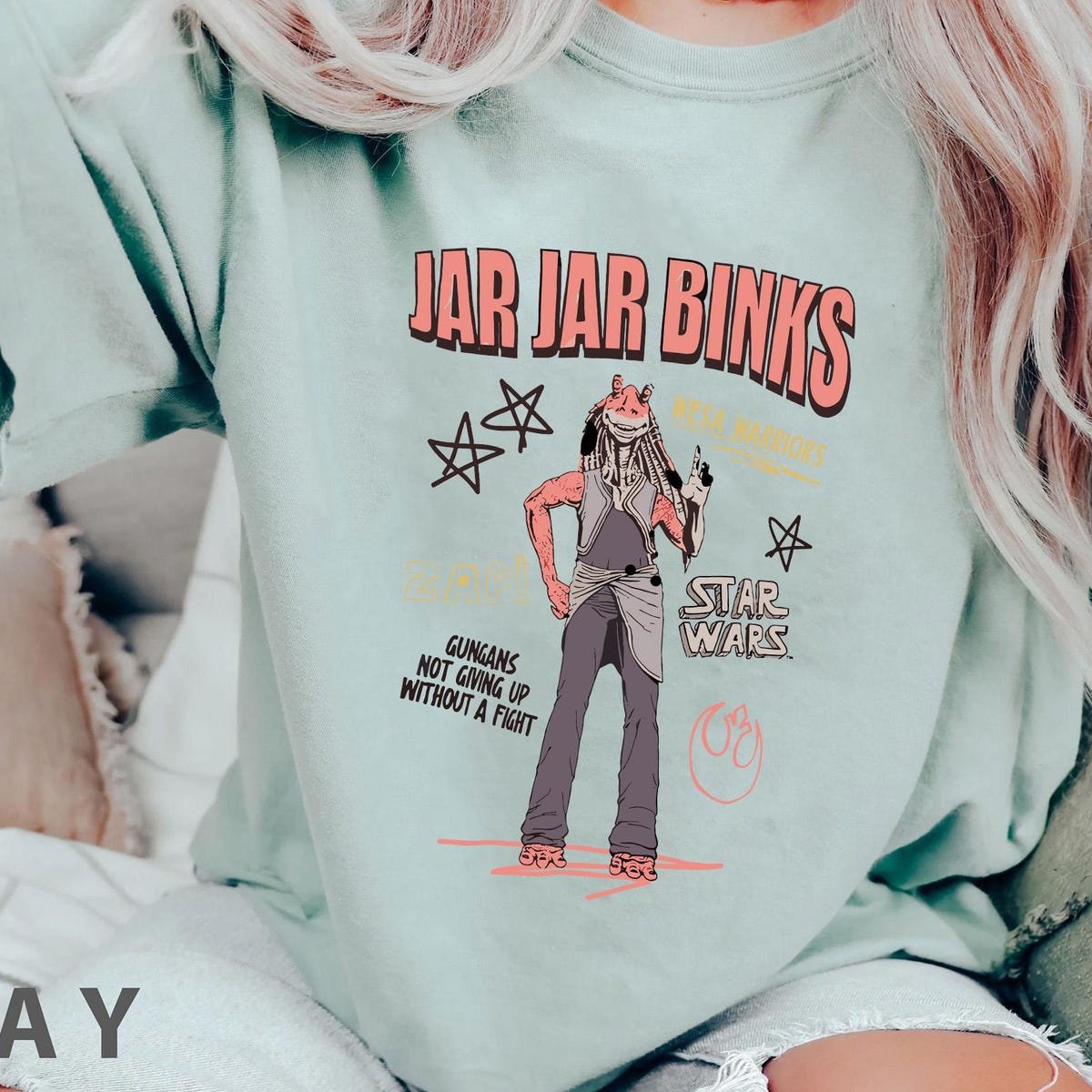 Star Wars Jar Jar Binks Retro Shirt Funny Disney Shirt