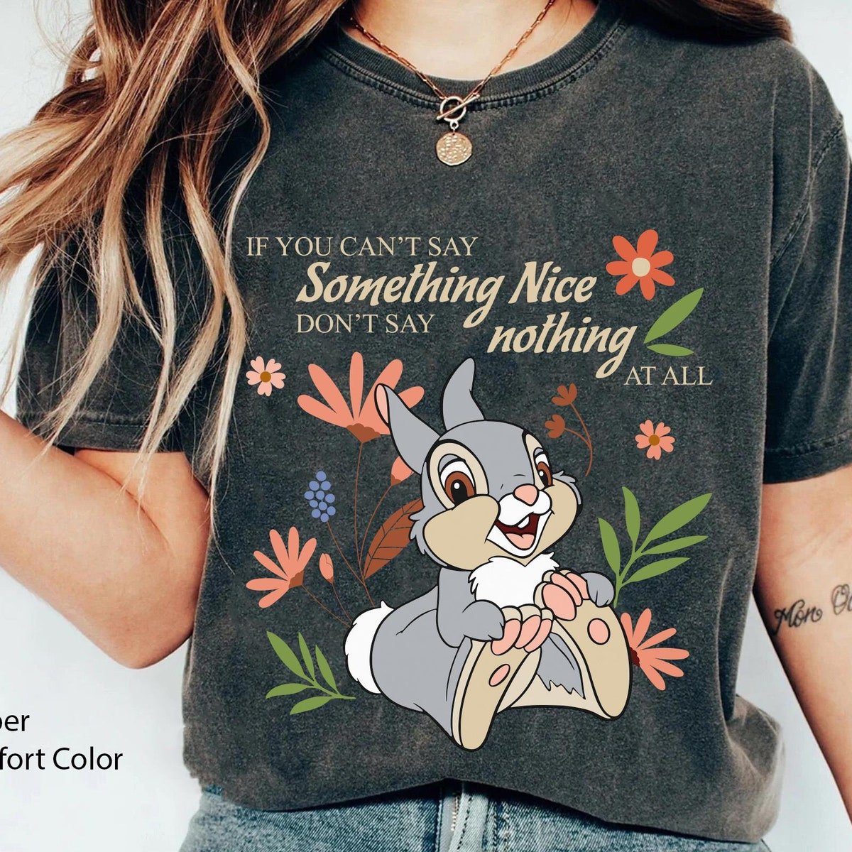 Thumper Vintage Bambi Shirt Family Trip Comfort Colors Tee.jpg
