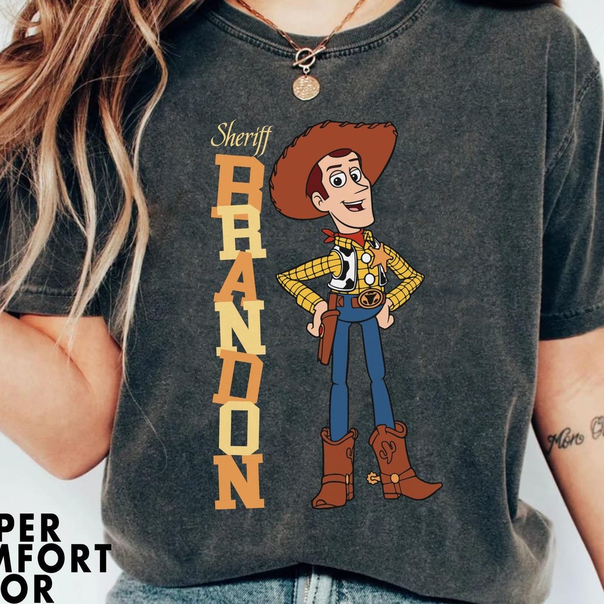 Toy Story Woody Cowboy Sheriff Shirt for Disney Family Trips