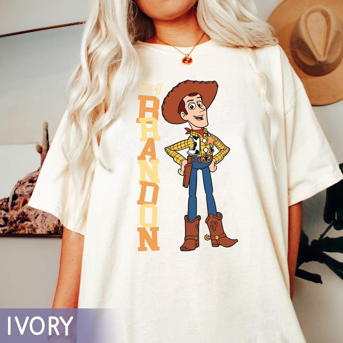 Toy Story Woody Cowboy Sheriff Shirt for Disney Family Trips
