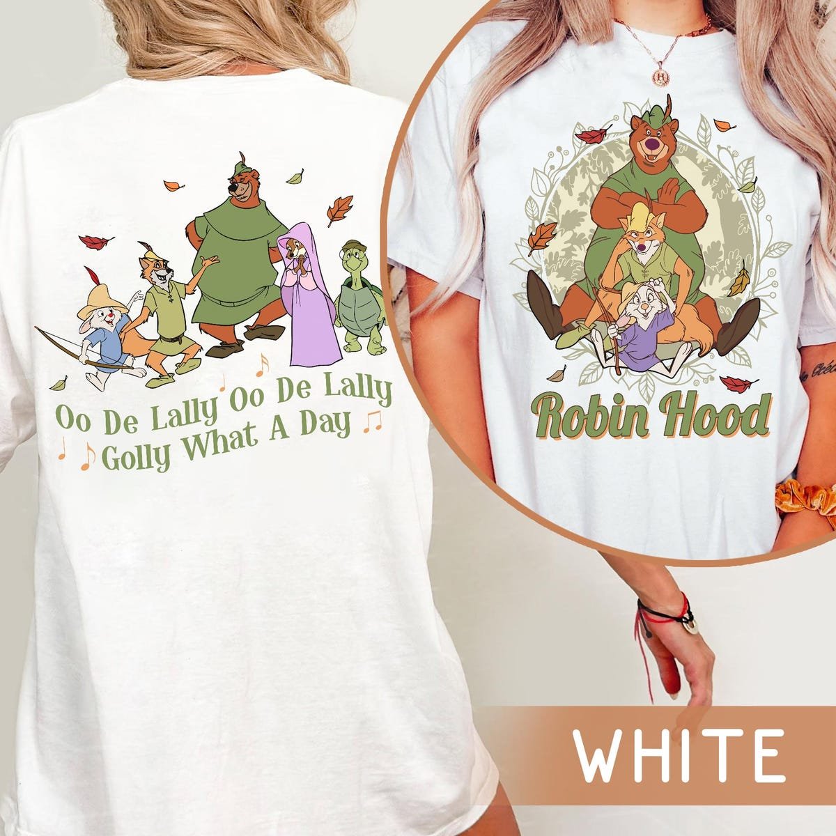 Two Sided Disney Robin Hood Little John Shirt Birthday Gift Disneyland Besties Trip