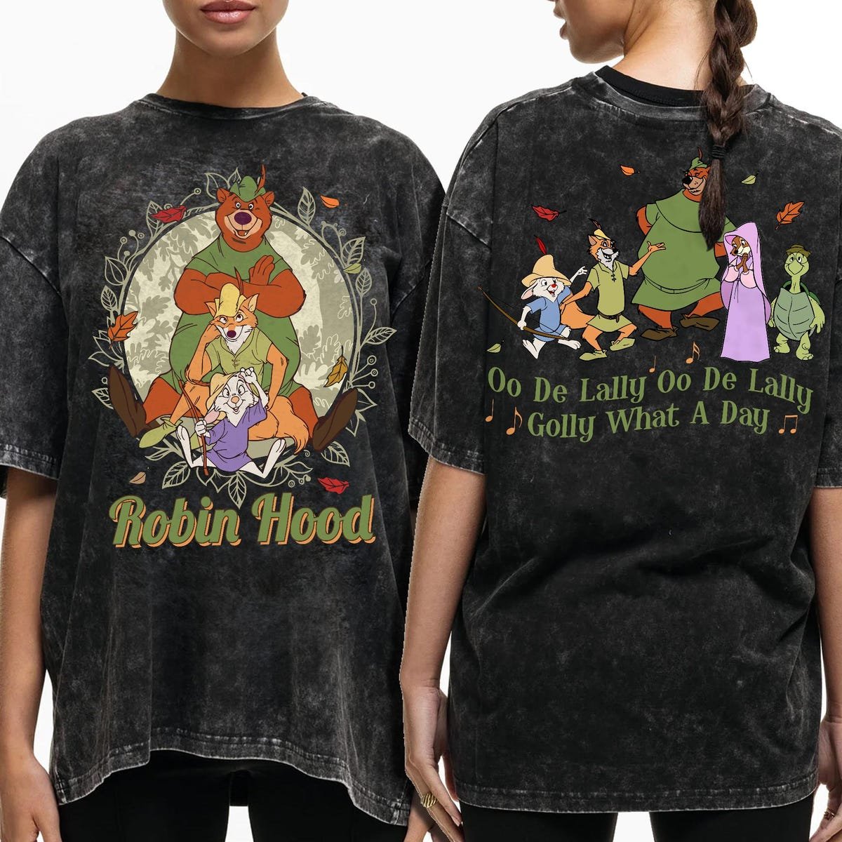 Two Sided Disney Robin Hood Little John Shirt Birthday Gift Disneyland Besties Trip