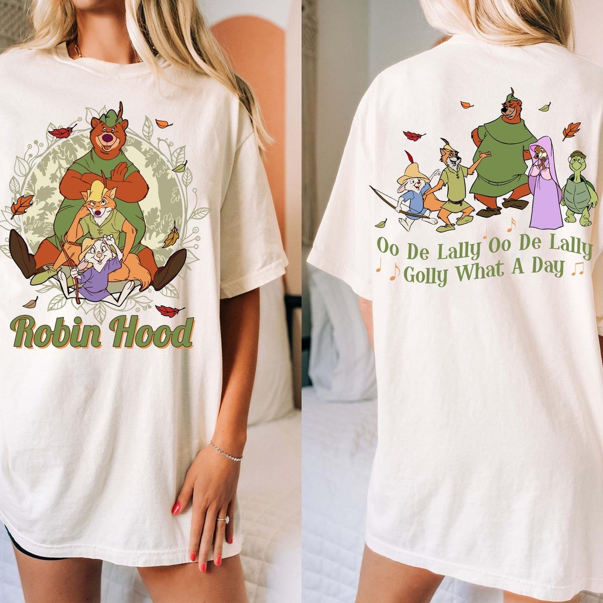 Two Sided Disney Robin Hood Little John Shirt Birthday Gift Disneyland Besties Trip