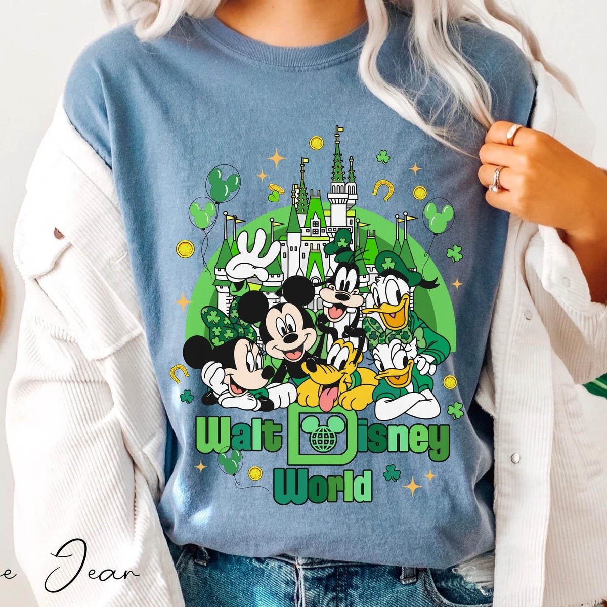 Vintage Disney World St Patricks Day Shirt 1971 Mickey and Friends Tee